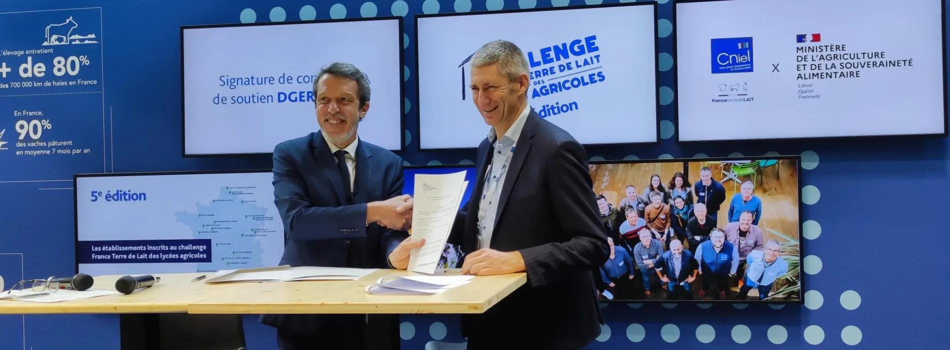 Signature de convention DGER-CNIEL